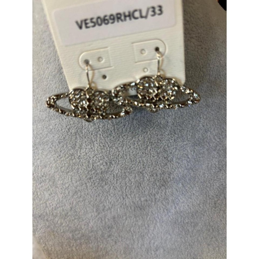 Earrings Heart-shaped Saturn Orb